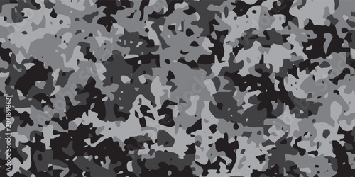 Seamless Classic Camouflage abstract pattern, Military Camouflage repeat pattern design for Army background, printing clothes, fabrics, sport t-shirts jersey, web banners, posters, cards and wallpaper
