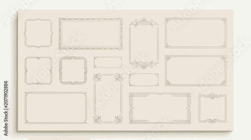 Elegant Decorative Borders and Frames Collection