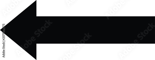 Schilderij op canvas Black directional arrow