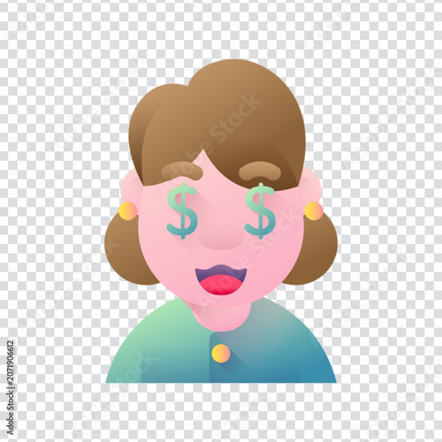 Greed Money Wealth Desire Excess Finance Icon Design