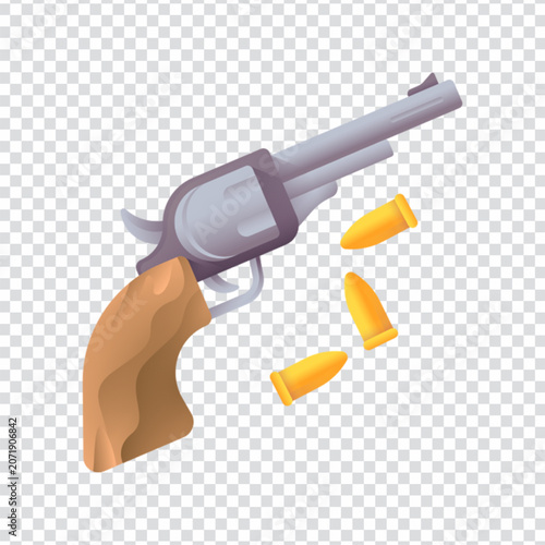 Gun Weapon Firearm Pistol Security Defense Icon Design