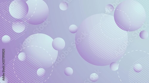 Abstract background with floating translucent circles and soft gradient bubbles animation