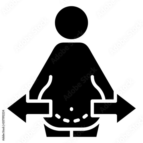 Foto Central Obesity Icon
