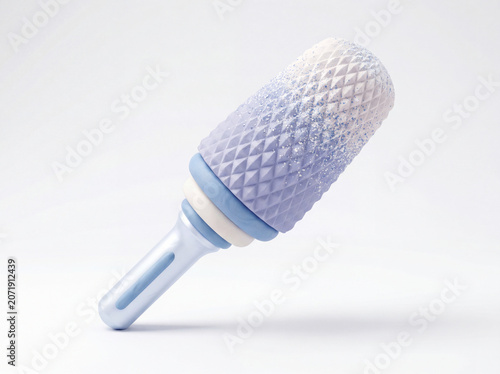 Professional pastel dental polishing bur isolated on clean white background