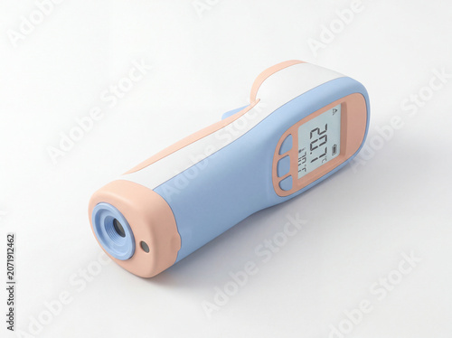 Modern digital infrared thermometer for medical health check and temperature screening