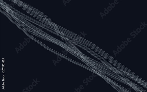 abstract linear ribbon texture with smooth flowing wave structure