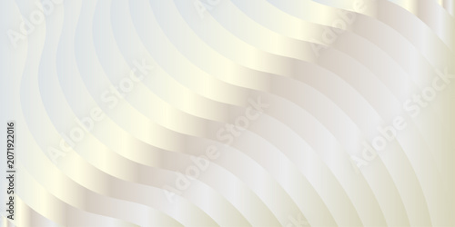 Abstract Beige Wavy Layered Paper Cut Background With Soft Gradient Curves And Minimal Texture.