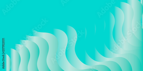 Abstract Beige Wavy Layered Paper Cut Background With Soft Gradient Curves And Minimal Texture.