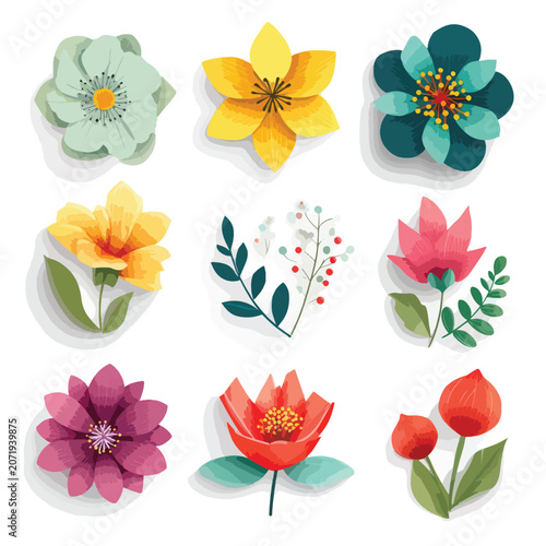 seamless background with flowers