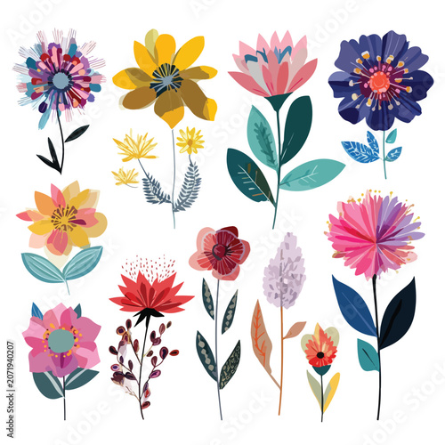 seamless background with flowers