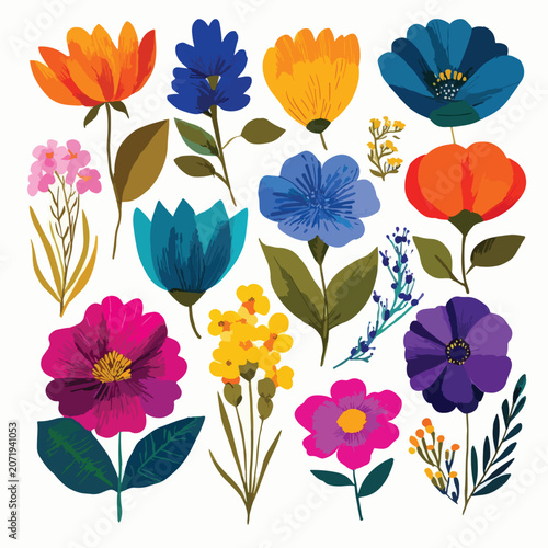 seamless background with flowers
