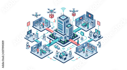Healthcare Technology Integration Infographic