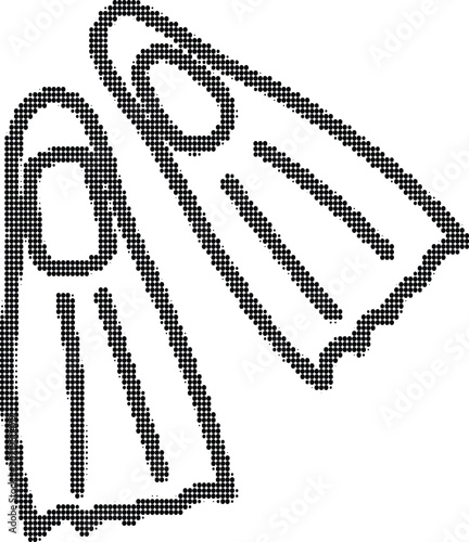 Two paper clips dot pattern on transparent background providing a simple yet effective design element.