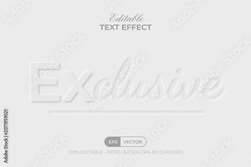 Editable Text Effect Emboss Deboss Style.