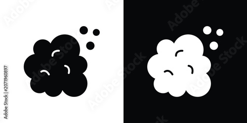 Bild auf Leinwand Foam icon design simple and modern concept templates