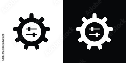 Fotografie Mass customization icon design simple and modern concept templates