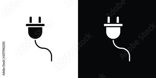 Tableau sur toile Plug icon design simple and modern concept templates