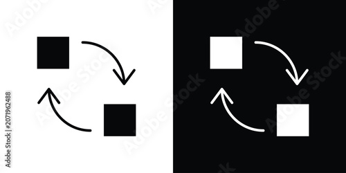Bild auf Leinwand Replace icon design simple and modern concept templates
