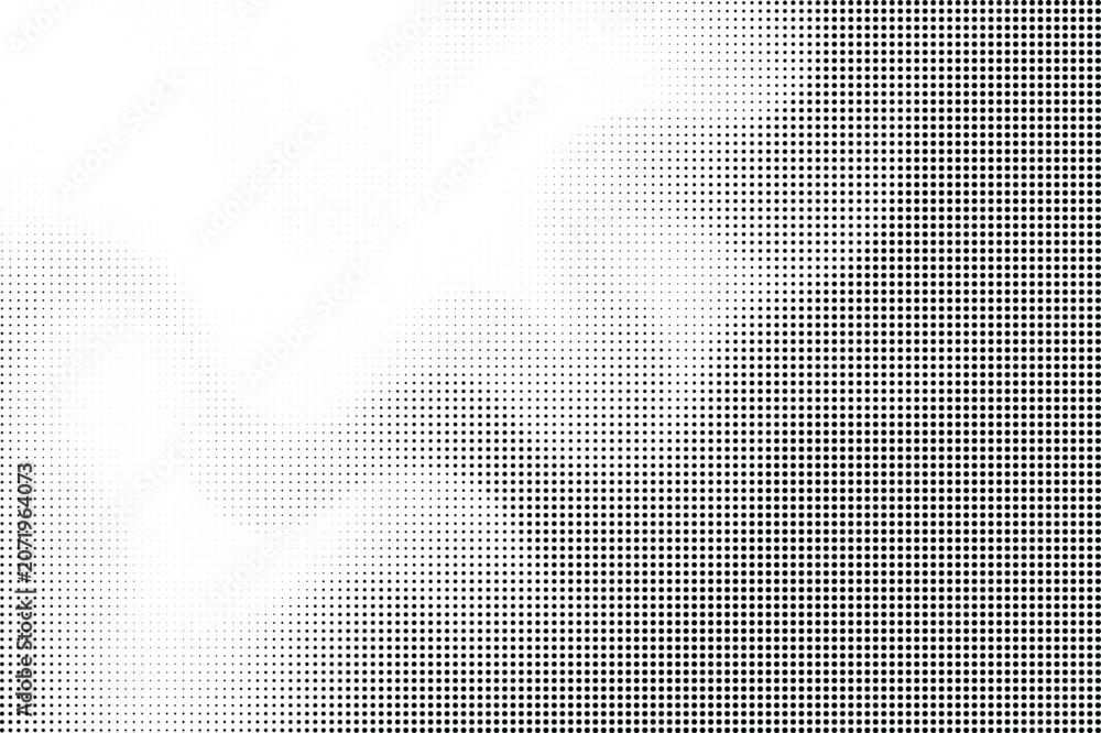 Fototapeta premium Halftone dot pattern gradient on transparent background