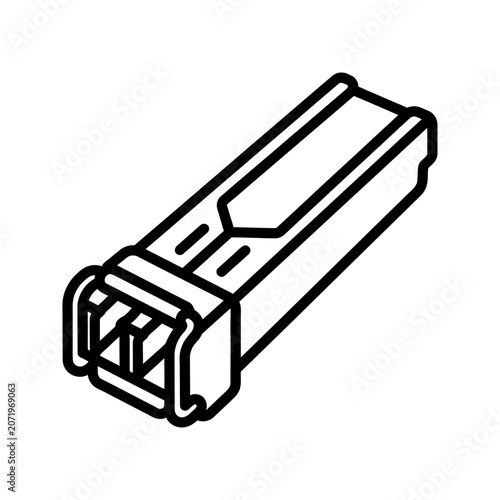 SFP Transceiver Cage Slot Icon for Network Switch
