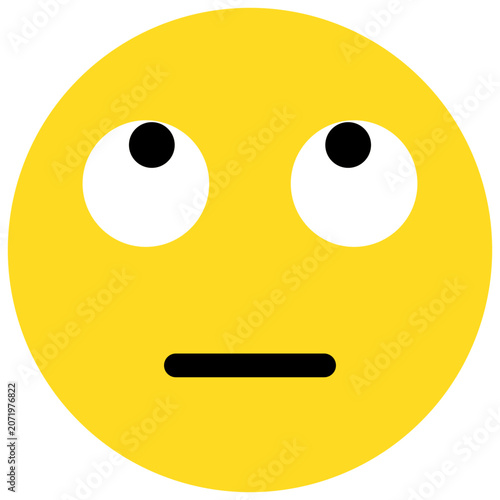 Fotografie Emoji With Rolling Eyes