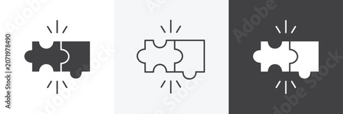 Obraz na plátně Compatibility icons in Thin line black color