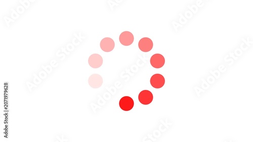 Flat and Modern Design Circle Loading. Stock Video Progress Bar Animated Background with transparent background