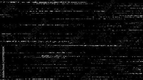 Distorted analog television signal static noise background