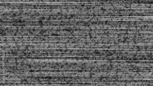 Gritty monochrome texture with horizontal scan line interference