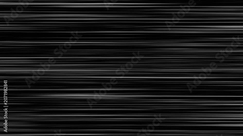 Horizontal motion blur lines in monochrome black and white