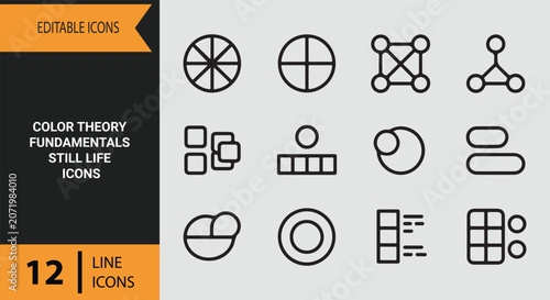 Tableau sur toile Color Theory Fundamentals Still Life Icons for Artists Designers and Fine Art Ed