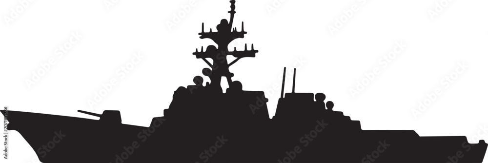 Obraz premium silhouette of a ship
