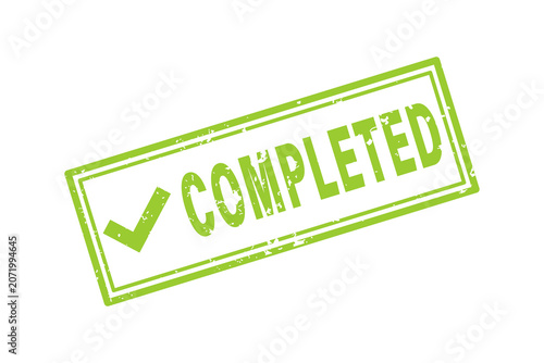 Stamp design for course complete, square stamp PNG