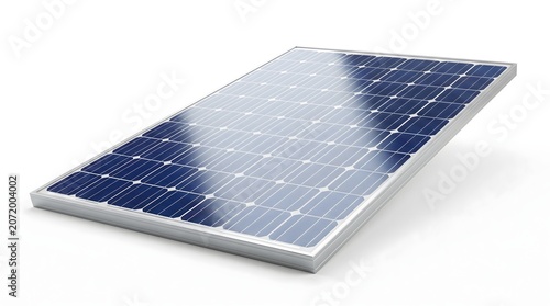 solar panel on white background