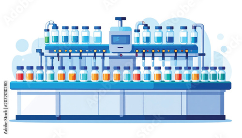 Industrial laboratory equipment for testing samples.