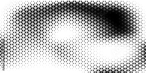Seamless halftone triangle pattern. design neutral Random vector noise texture background simple