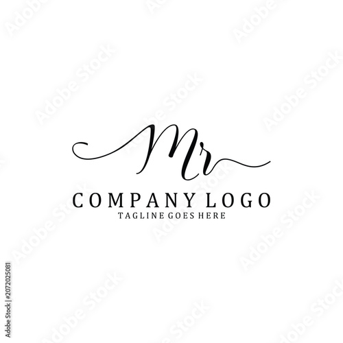 Hand Write M and N logo design