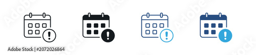Konstfotografi Deadline Icon Set