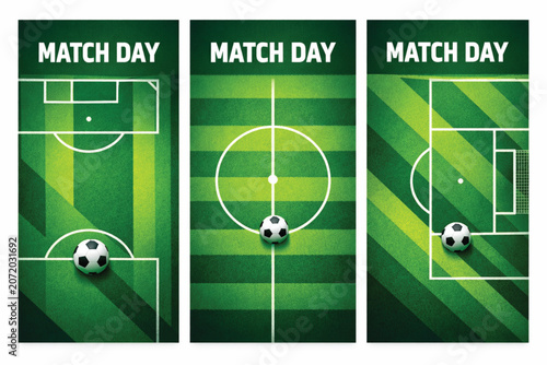 Match Day Soccer Field Abstract Poster