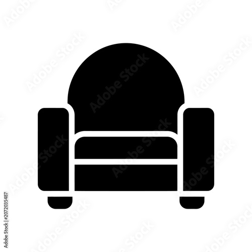 Minimalist black car silhouette on white background for modern design
