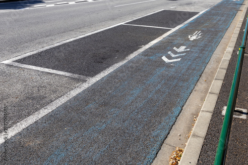 道路標示　自転車専用レーン
