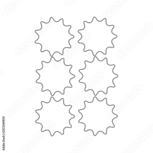 Geometric Star Outlines