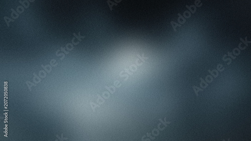 Bild auf Leinwand Abstract dark blue background with soft light glow and grainy texture