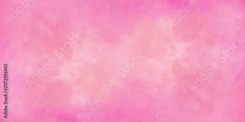 Pink watercolor texture background abstract cloud sky texture paper wash pastel gradient soft backdrop design. A soft pink watercolor abstract background, cloud texture and a gentle gradient wash