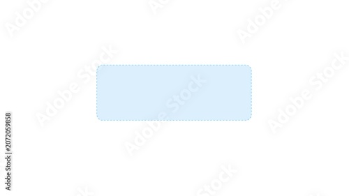 HUD elements rectangle frame lines callout animation for text on black background. Minimalist rectangular box and pointer design