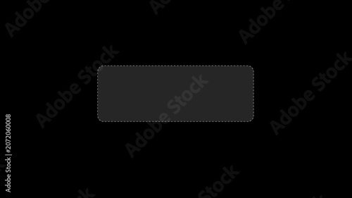 Hud callout rectangle text box animation. Modern technologies Futuristic viewfinder of the future