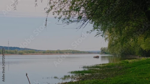 spring nature on the banks of the Dniester