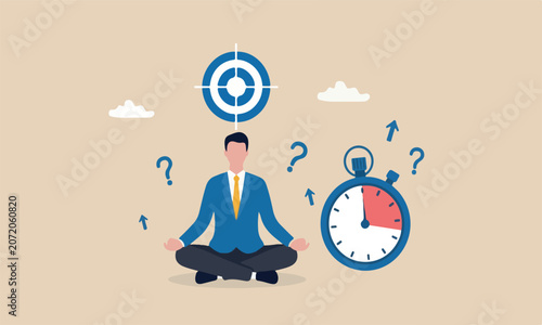 Bild auf Leinwand professional fall deadline, time management, productivity to reach target in tim