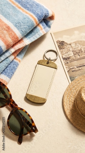 keyring on the beach