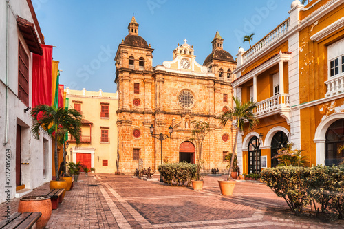 Plaza San Pedro Claver in Cartagena de Indias Old Town
